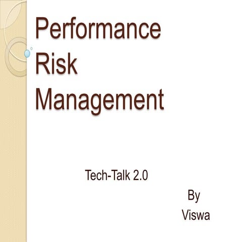 Performance Risk Management | PPT