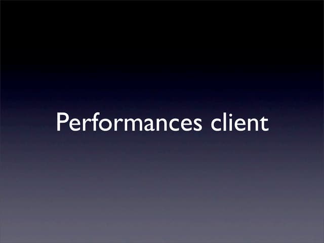 Performances