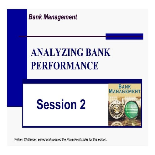 RATIO ANALYSIS IN BANKS for performance evaluation | PPTX