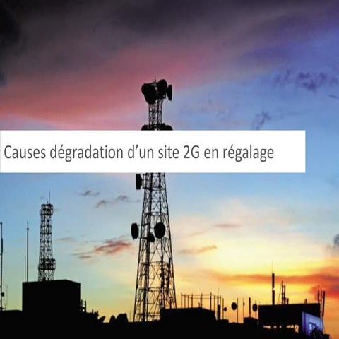 Réglage d'un site 2G 