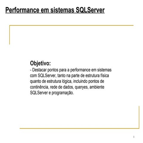 Performance Sql Server | PPT