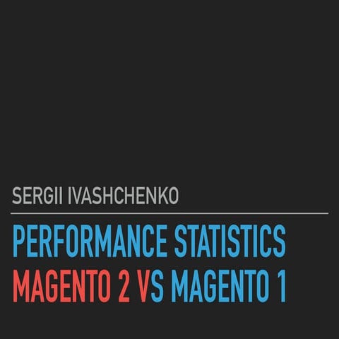 Magento 2 and Magento 1 top websites performance metrics