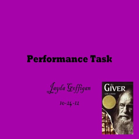 Performance task