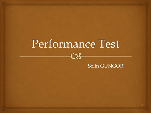 Performance Testing