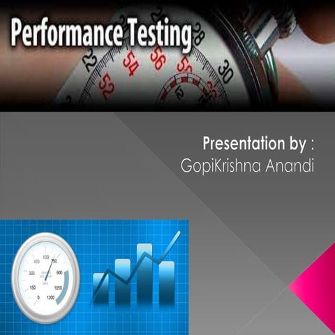 Introduction to Performance Testing