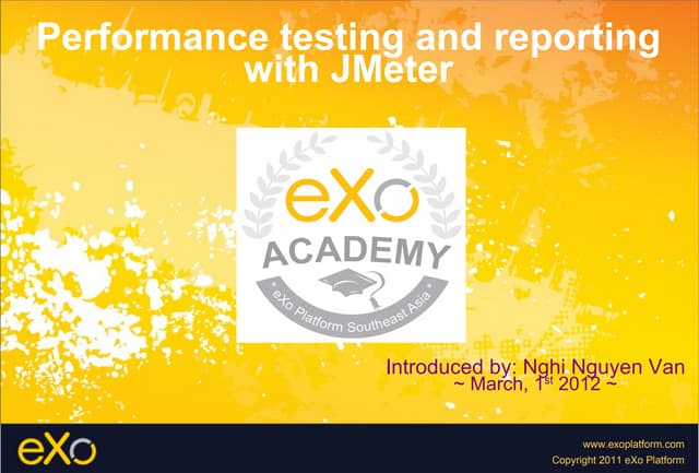 Performance testing and_reporting_with_j_meter by  Le Van Nghi