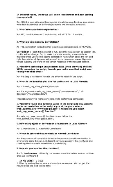 Performance testing interview questions updated 090812