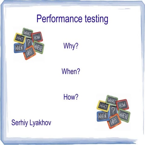 Black Tea Testing #2 - Performance testing: why? when? how?