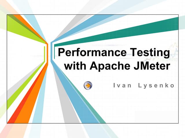 Performance testing with apache JMeter