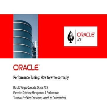 Performance tuning how to write correctly sql statement | PPT