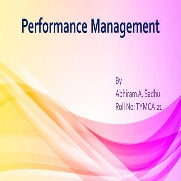 Performance management