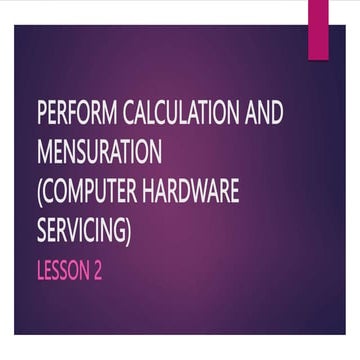PERFORM CALCULATION AND MENSURATION.pptx