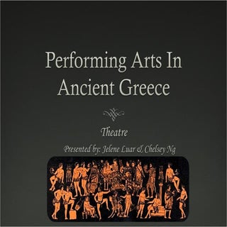 Performing arts in ancient greece (...