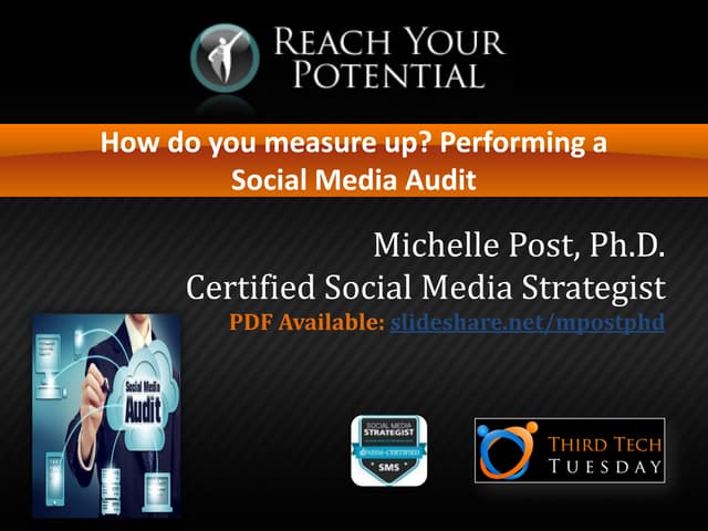 Performing a social media audit