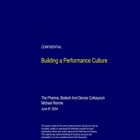 What does it mean by a performing culture.ppt