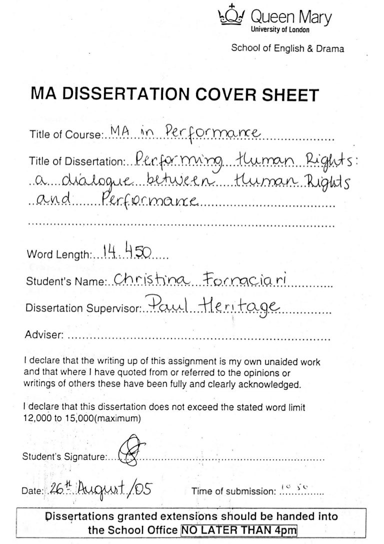 Christina zantis dissertation