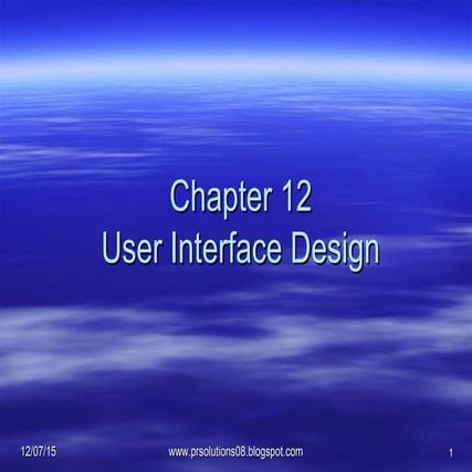 Performing user interface design v