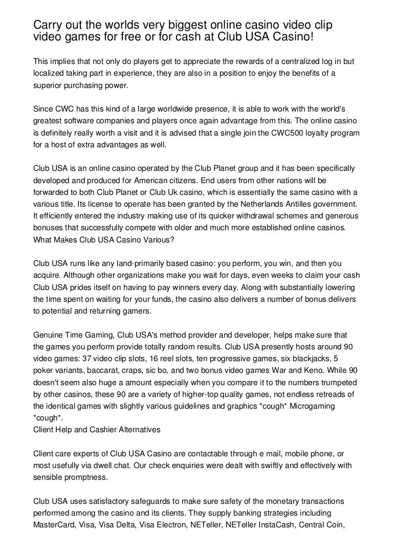 Casino video footage