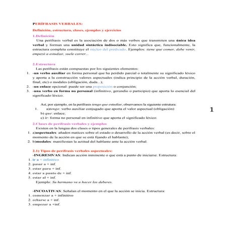 Perífrasis verbales 1