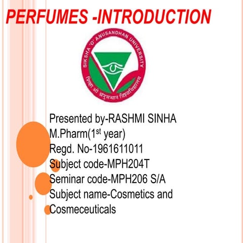 Perfumes  introduction