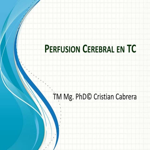 Perfusion cerebral EN TC