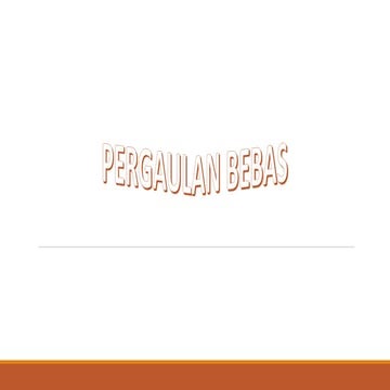 Pergaulan bebas