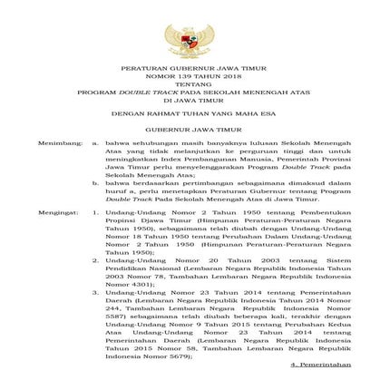 Per gub no._139_tahun_2018_ttg_program_double_track_pd_sma