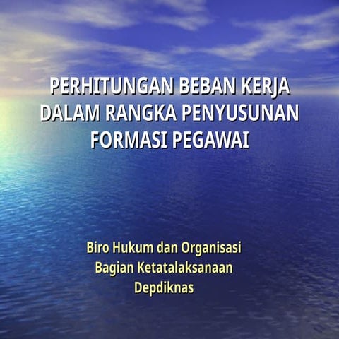 Perhitungan-Beban-Kerja untuk pegawai di perusahaan