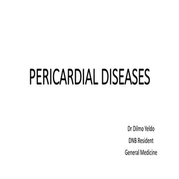 Pericardial diseases