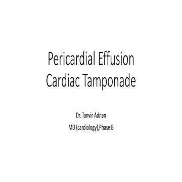Pericardial effusion