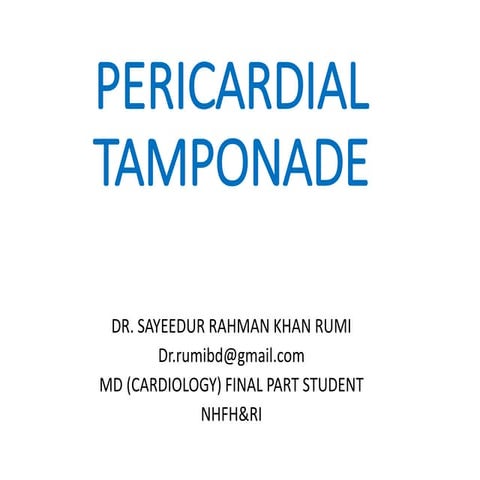 Pericardial Tamponade