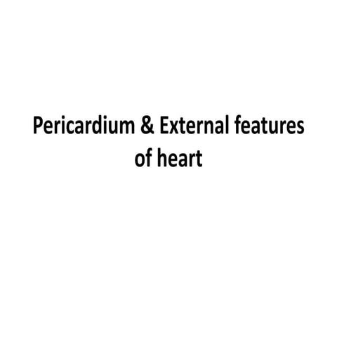 Pericardium and Heart
