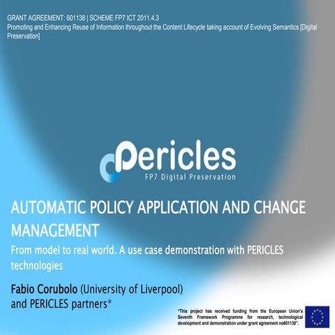 Automatic policy application and change management - Acting on Change 2016