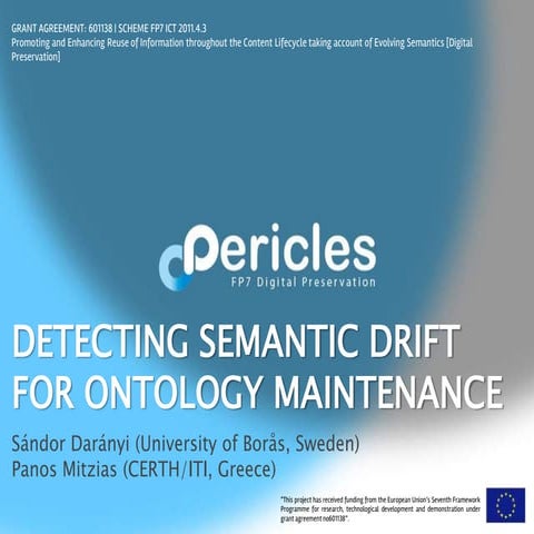 Detecting Semantic Drift for ontology maintenance - Acting on Change 2016
