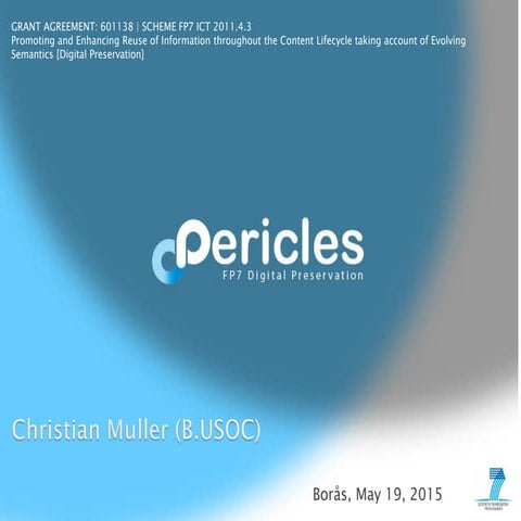 PERICLES Preserving space data