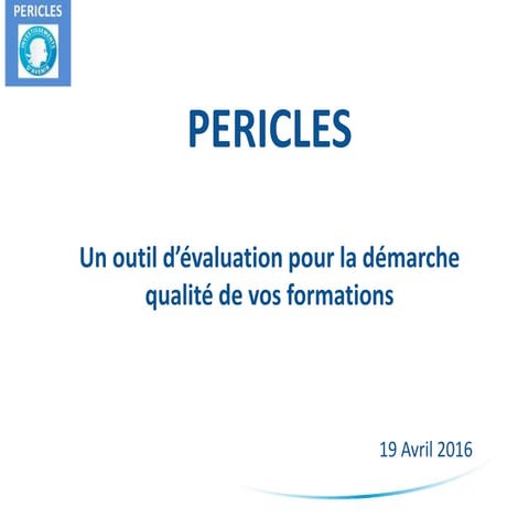 PERICLES, un outil d'évaluation qualité - 20160416