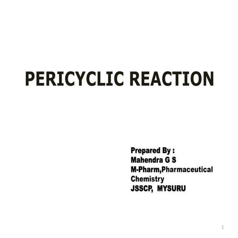 Pericyclic reactions 