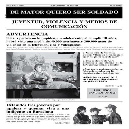 Periódico demayoerquierosersoldado