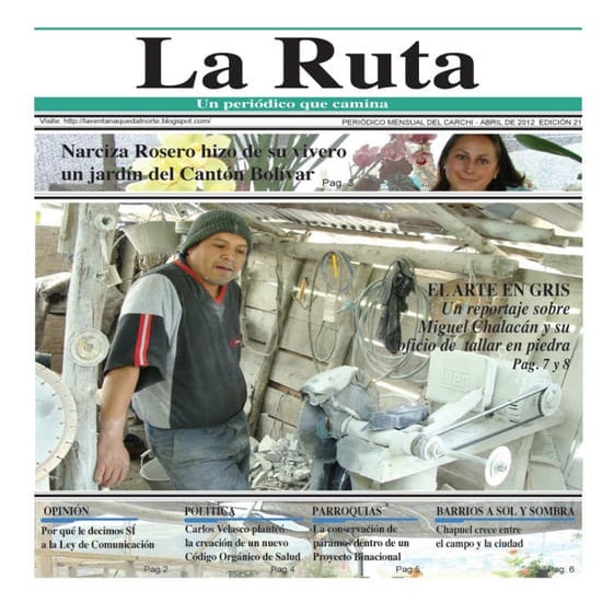 Periódico la ruta , edición abril | PDF