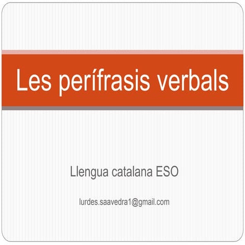 Perifrasis verbals
