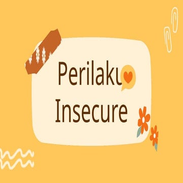 Materi kuliah Perilaku Insecure pada anak usia dini.pptx