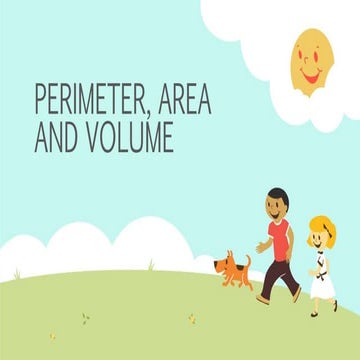 Perimeter and area ppt exercises to practice in class