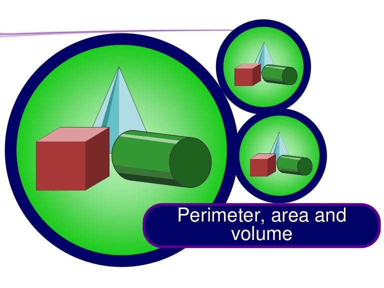 Perimeter, area and volume