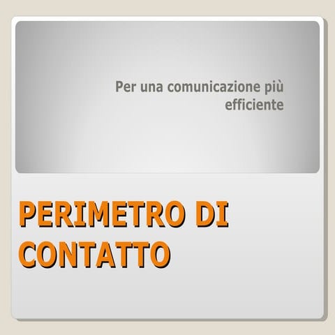 Perimetro Di Contatto