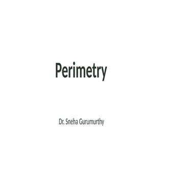 Visual Field | Humphrey Perimetry | PDF