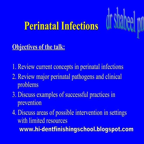 Perinatal Infections