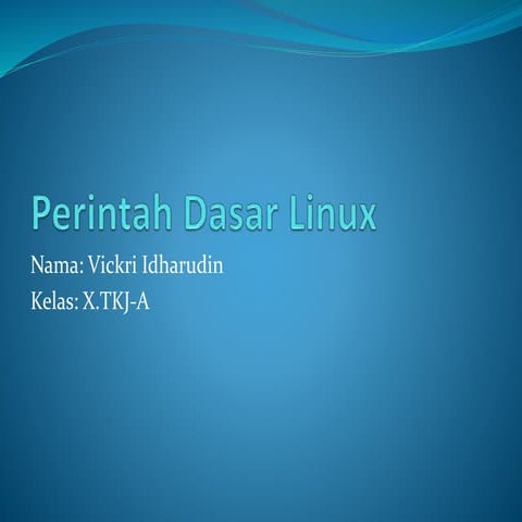 Perintah dasar linux