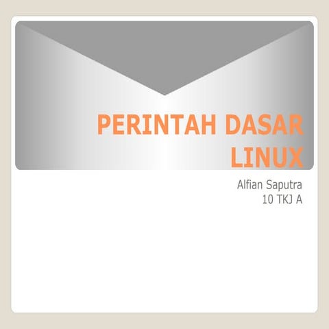 Perintah dasar linux 