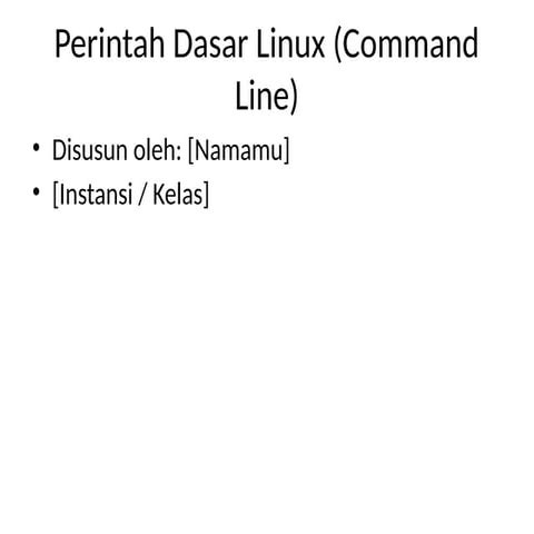 Perintah_Dasar_Linux_Command_Line CLI sistem operasi