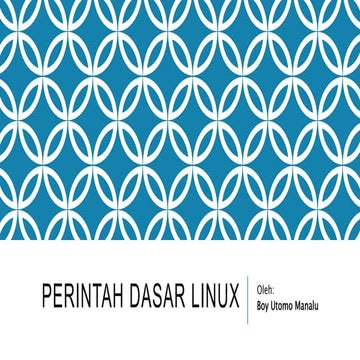 Perintah dasar sistem operasi linux